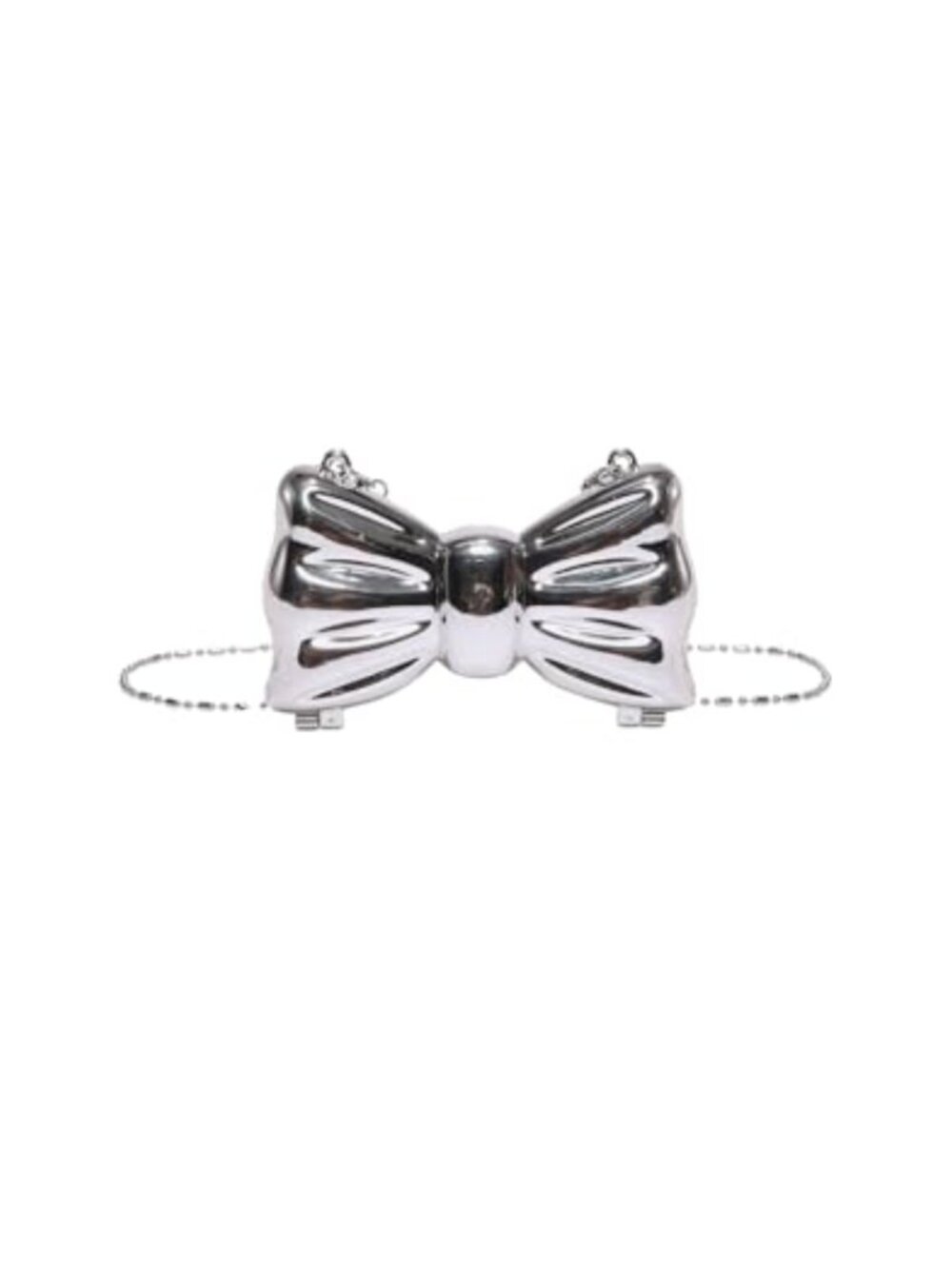 Womens Bow Shaped Mini Clutch Purse Chain Strap Crossbody Evening Bag Party
